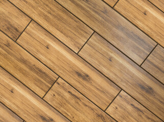 Fototapeta premium brown tile with wood texture. wooden texture may used as background, 