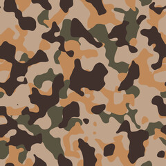 Fashionable camouflage pattern, vector illustration. Military print .Seamless vector wallpaper