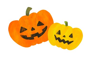 ハロウィン　ジャックオーランタン　かぼちゃのイラスト