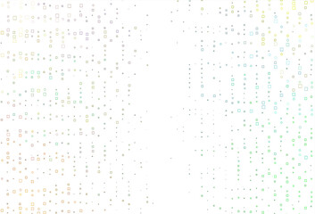 Light Multicolor, Rainbow vector pattern with crystals, rectangles.