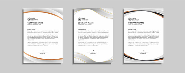 modern corporate letterhead template design
