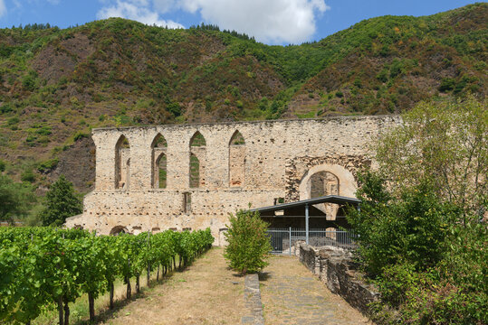 The monastery Stuben at the river Moselle 