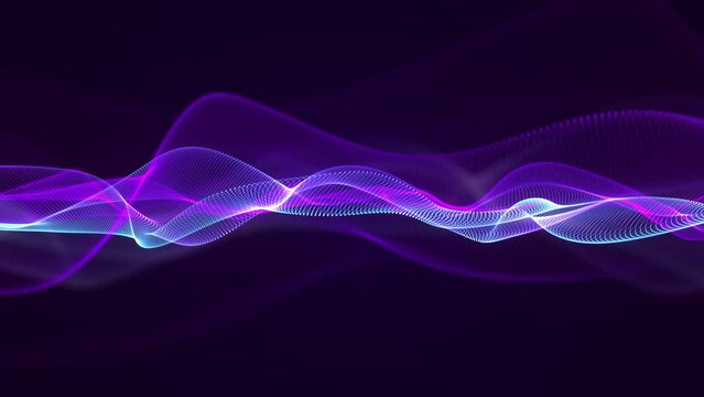 abstract waveform futuristic motion background