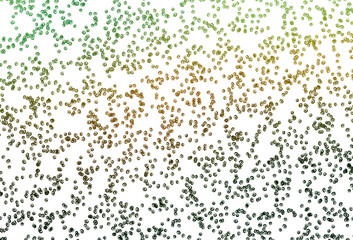 Light Green, Yellow vector backdrop with dots.