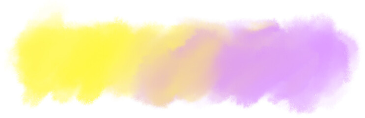 Watercolor paint stroke gradiant wash banner pastel color mixing boarder elements