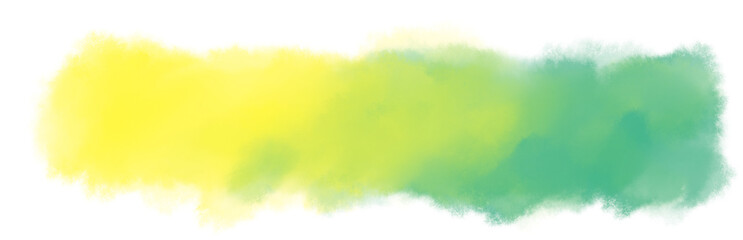 Plakat Watercolor paint stroke gradiant wash banner pastel color mixing boarder elements