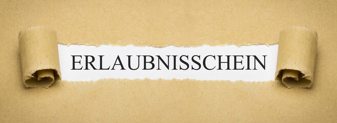 Erlaubnisschein
