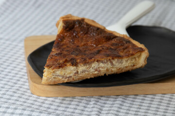 Close up French Dish , Quiche Lorraine