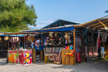 Fototapeta na wymiar color market on the roads of Georgia