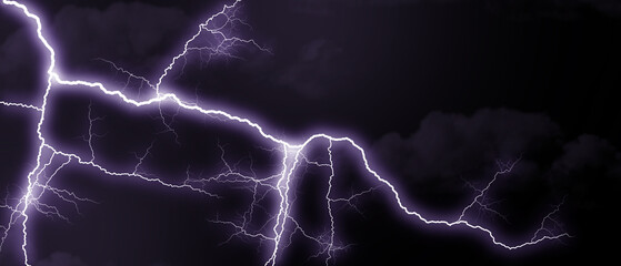 dark lightning thunder black and white lilac