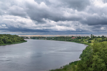 Fototapeta na wymiar Volkhov river, Russia