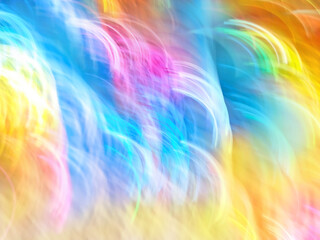 Blurry multicolored abstract bright rainbow shiny bokeh texture.