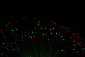 Abstract background of fiber technology lights