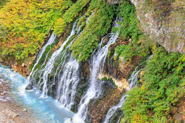 白髭の滝「秋の北海道」