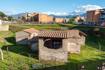 Ancient Roman farmhouse and vinery villa Regina in Boscoreale, Italy