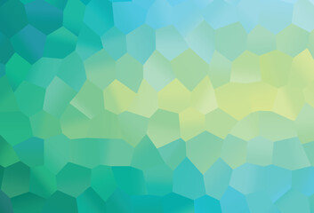 Fototapeta na wymiar Light Green, Yellow vector background with hexagons.