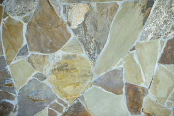 Texture of different granite stones of different sizes