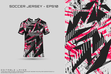 Sports jersey and t-shirt template sports jersey design vector. Sports design for football, racing, gaming jersey. Vector.