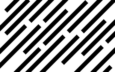 Abstract wallpaper with diagonal black and white strips. ฺbackground Geometric pattern	