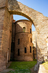 Fototapeta premium View on the Basilica of San Vitale in Ravenna, Emilia Romagna - Italy