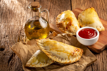 Tasty spicy meat empanadas. Argentine empanadas.
