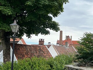 old house with chimney