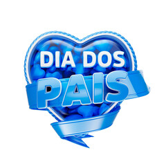 selo 3d dia dos pais