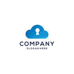 Security cloud logo design inspiration