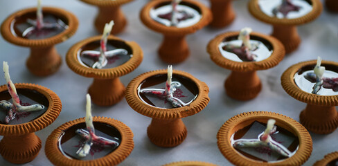 Cup for candles in auspicious occasions