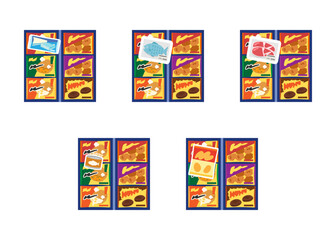 冷凍食品売り場に放置された商品