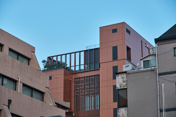 Modern Brick Building Exterior, Contemporary Urban Architecture