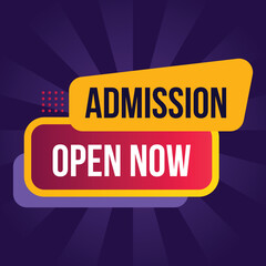 education school admission open banner vector for social media post template 