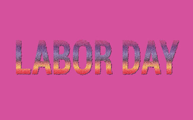 Editable typography text effect labor day t shirt design
