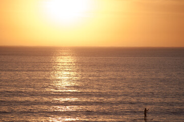 Sunset over the ocean