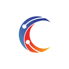 Letter C Tech Logo Vector