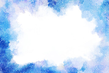 背景素材_水彩テクスチャ_フレーム