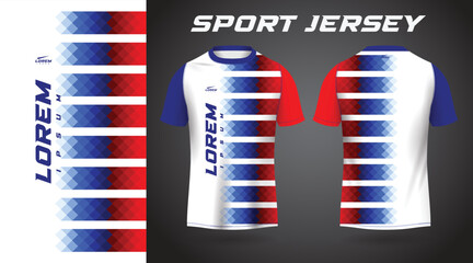 red blue shirt sport jersey design