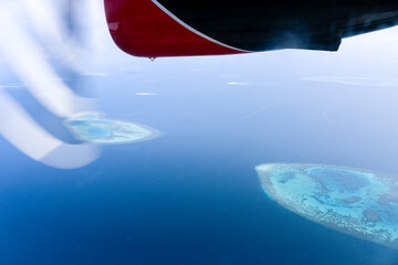 Naklejka na ściany i meble view of Maldives island