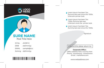 ID card Template Vector file 63
