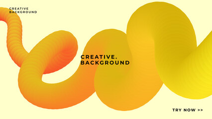 Modern 3d background. Colorful wave abstract fluid shape