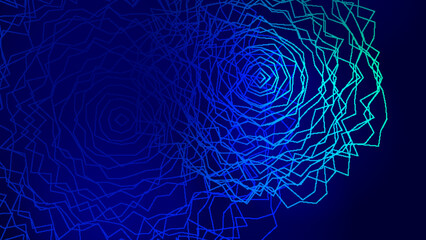 Abstract blue technology science and connecting background