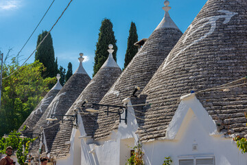 Alberobello, the town of "trulli" houses, Puglia, in Southern Italy
