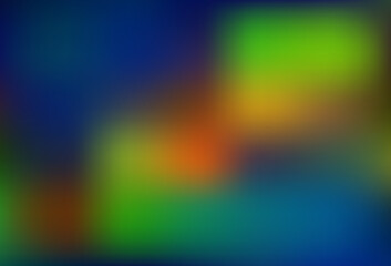 Dark Blue, Yellow vector blurred shine abstract pattern.