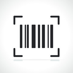 barcode or bar code icon