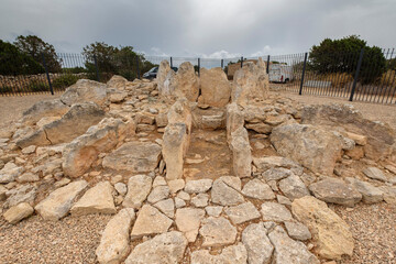monumento megalítico , Ca Na Costa , 2.000 - 1.600 aC. a, comienzos de la edad de bronce, Formentera, balearic islands, Spain