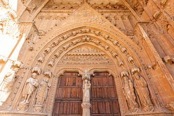 Palma de Mallorca, Spain. The Portal del Mirador facade of the Gothic Cathedral of Santa Maria © J. Ossorio Castillo