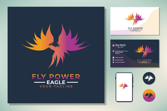 Phoenix bird minimalist logo design