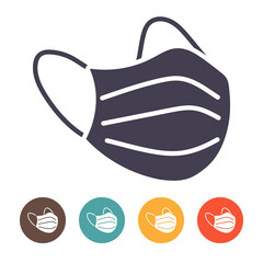 face mask, surgical mask icon