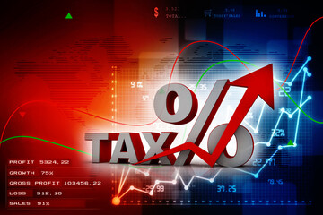 3d rendering Stock market online business concept. business Graph 
