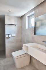modern bathroom with tiles